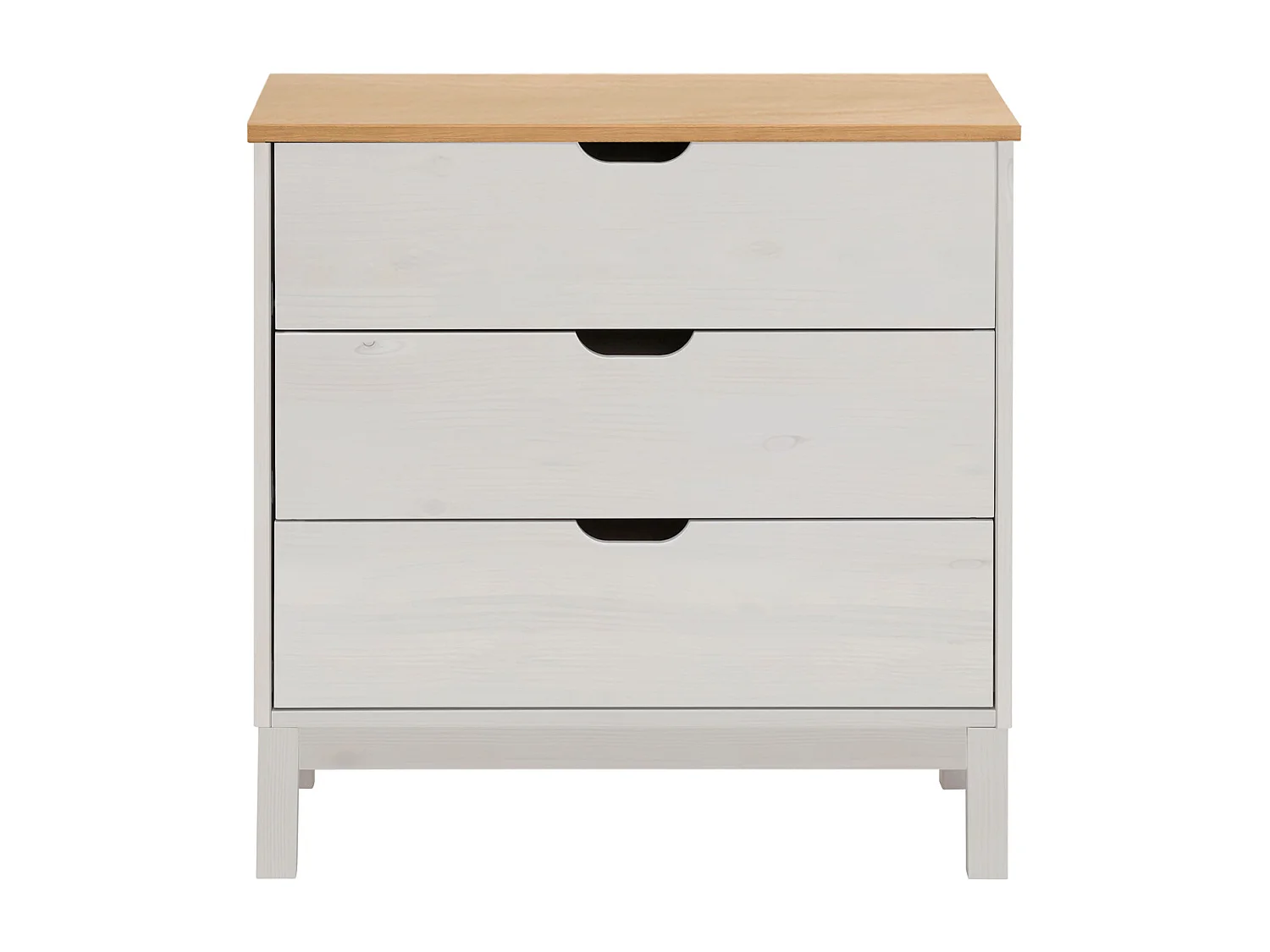 Post|Commode 3 tiroirs blanc