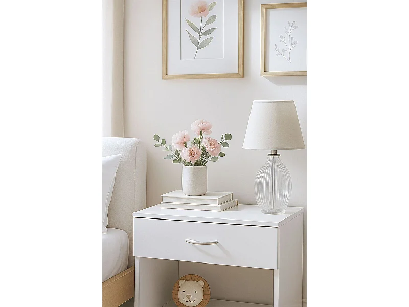 Mesas Auxiliares - Mesita de Noche 1 Cajón Nielcy