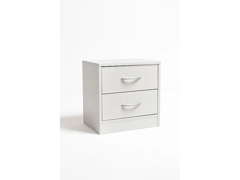 Mesas Auxiliares - Mesita de Noche 2 Cajones Lesu