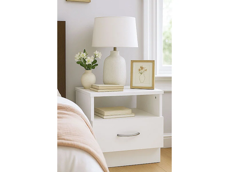 Mesas Auxiliares - Mesita de Noche 1 Cajón Durón