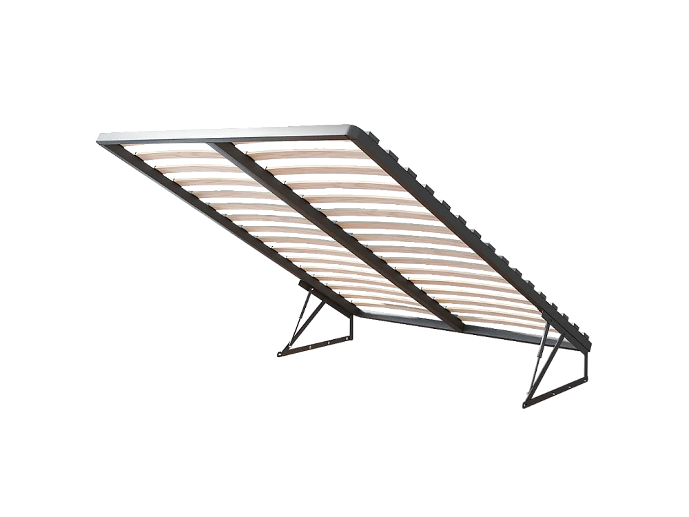 Lit coffre Tulum 140 x 200 cm avec sommier à lattes relevable Beige