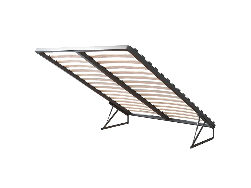 Lit coffre Tulum 140 x 200 cm avec sommier à lattes relevable Azur