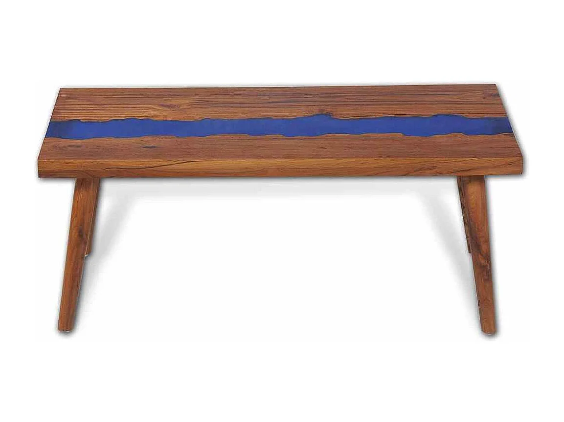 Salontafel 100x50x40 cm teakhout hars