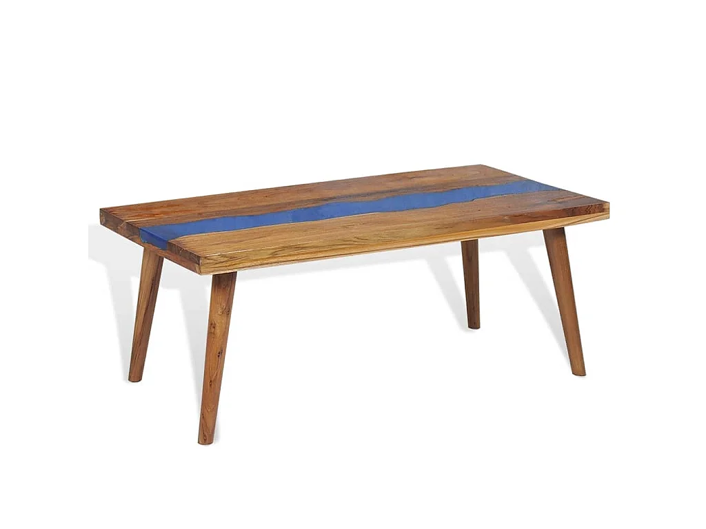 Couchtisch Teak Harz 100x50x40 cm