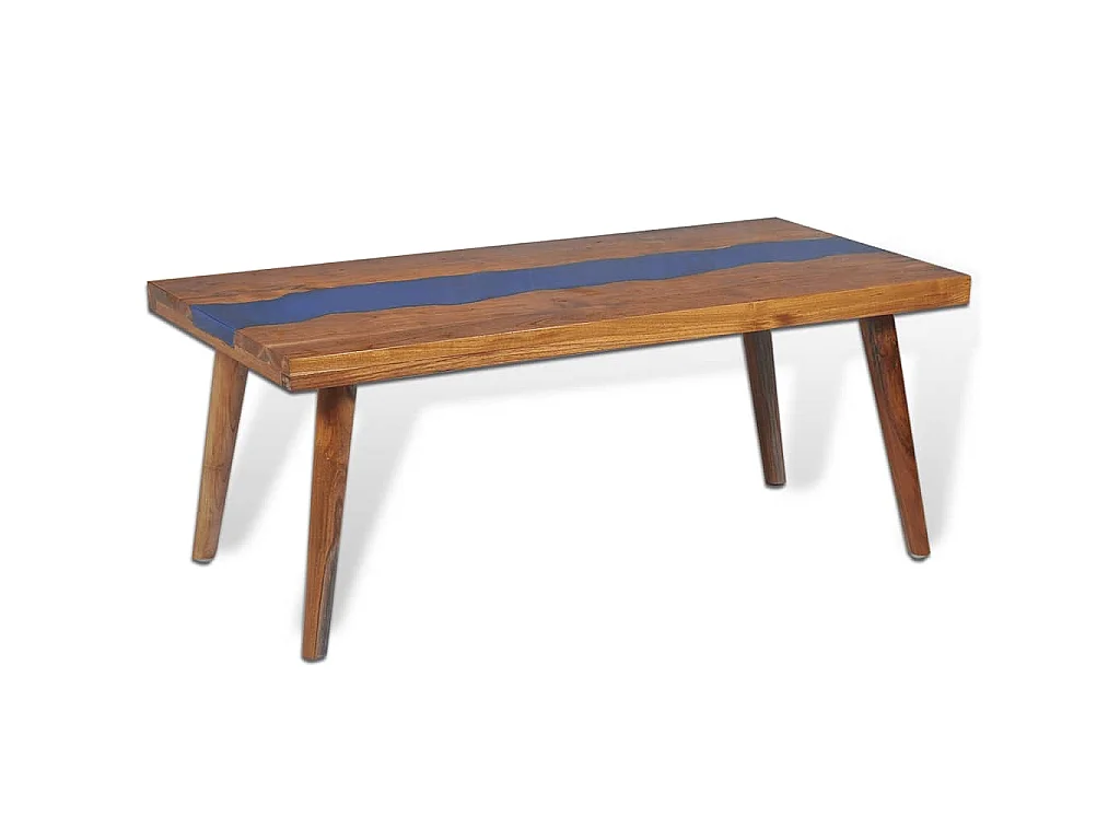 Couchtisch Teak Harz 100x50x40 cm