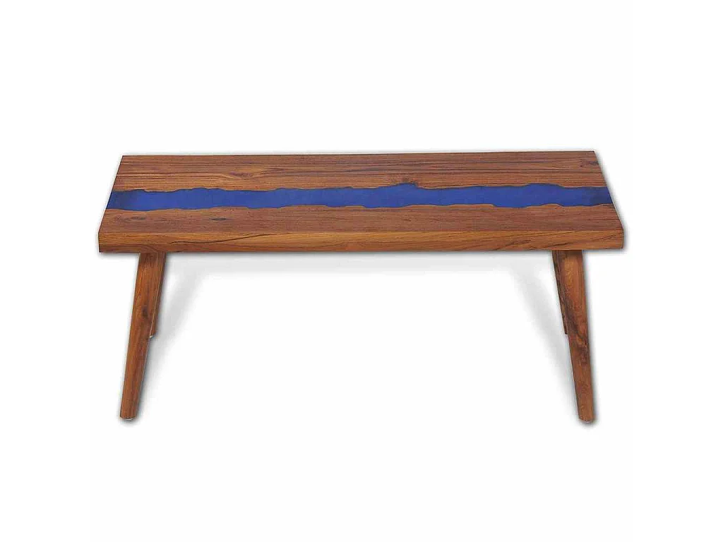 Couchtisch Teak Harz 100x50x40 cm