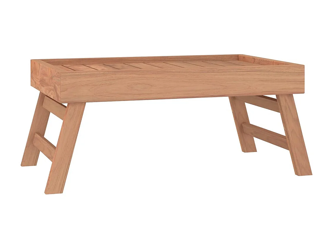 Klapptablett 55x35x25 cm Massivholz Teak