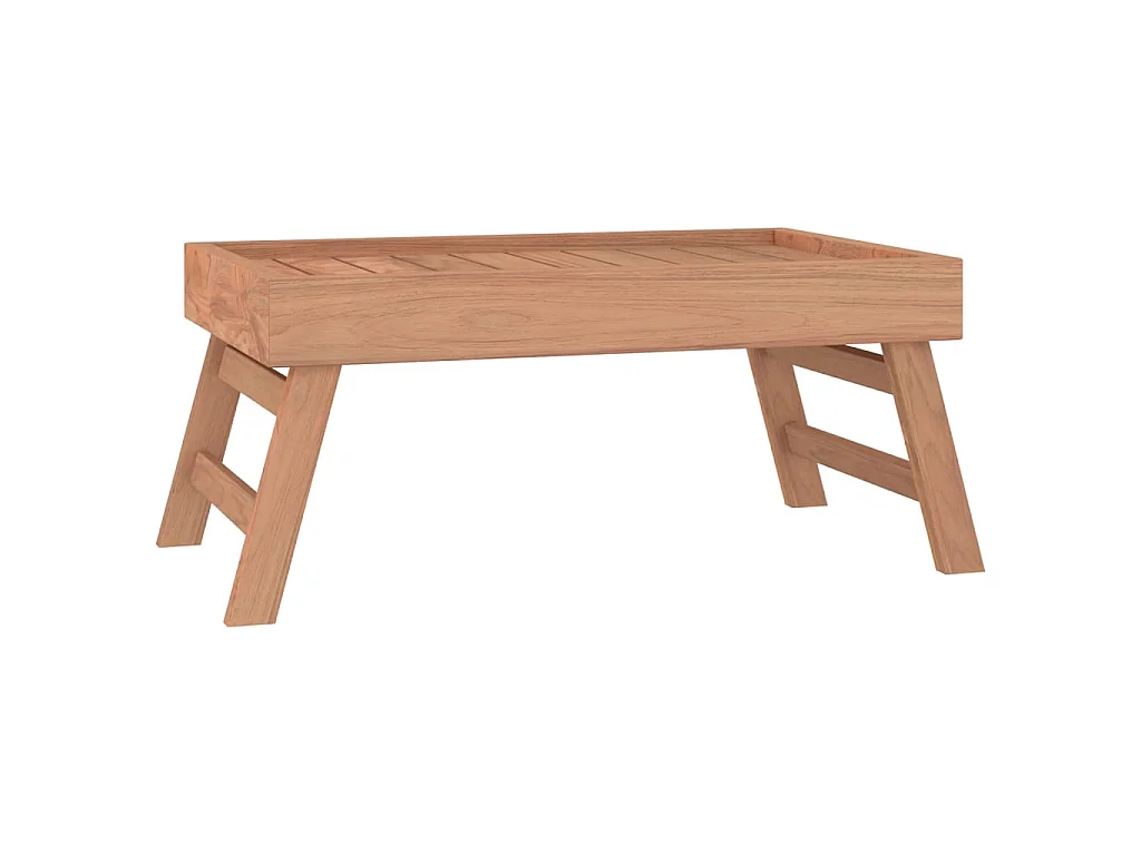 Plateau pliable 55x35x25 cm Bois de teck massif