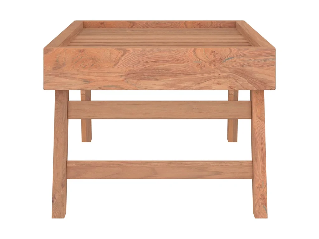 Plateau pliable 55x35x25 cm Bois de teck massif