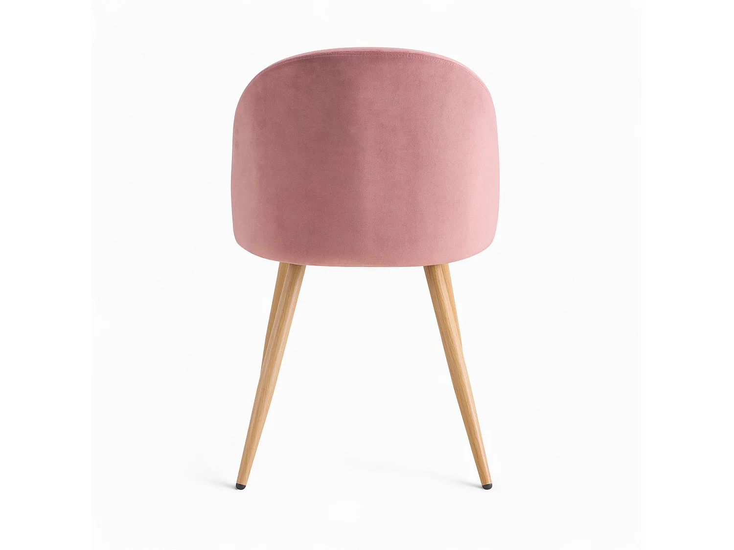 Pack de 4 sillas de terciopelo azul y rosa - Cozy
