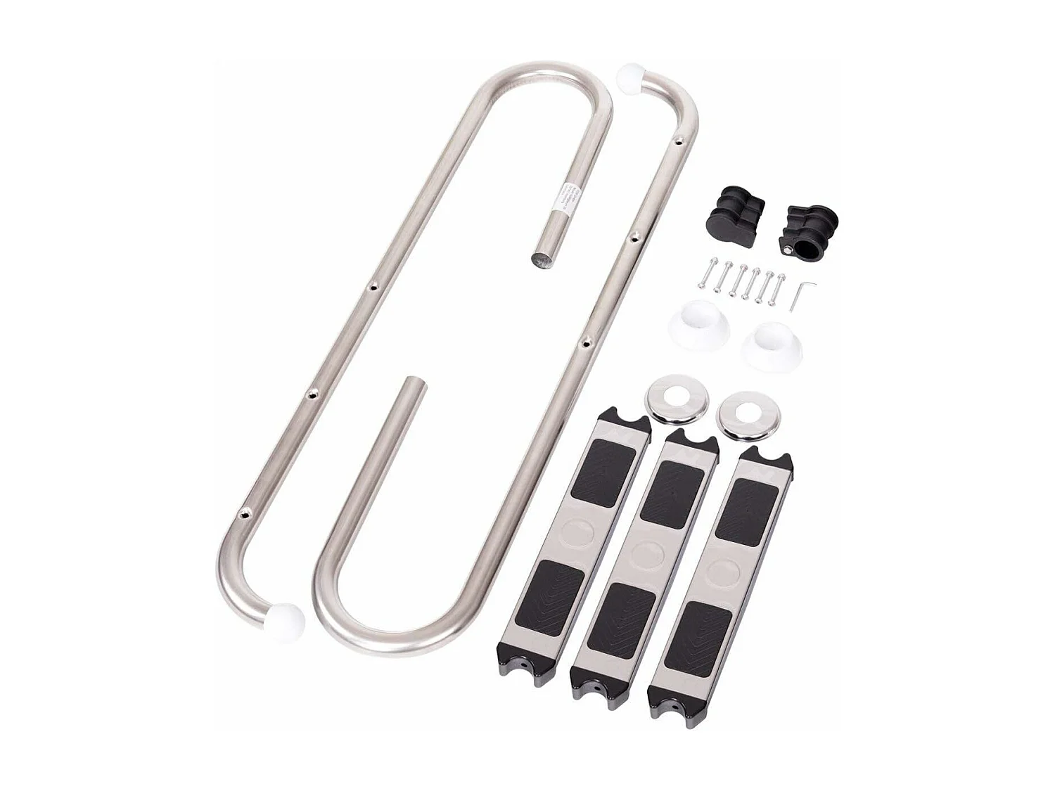 3-traps zwembadladder 1,32 m 304 roestvrij staal zwembadveiligheidsladder trapladder