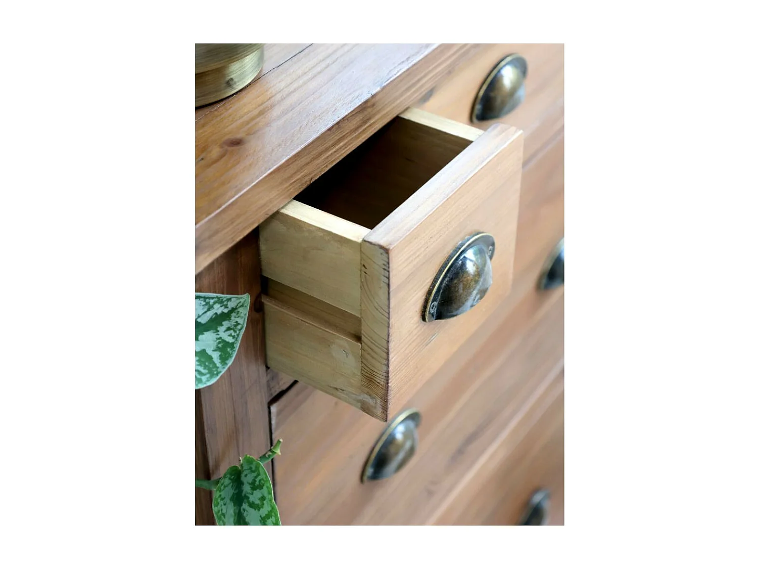 Grand meuble rangement chaussures entrée bois marron 190 x 40 x 90cm