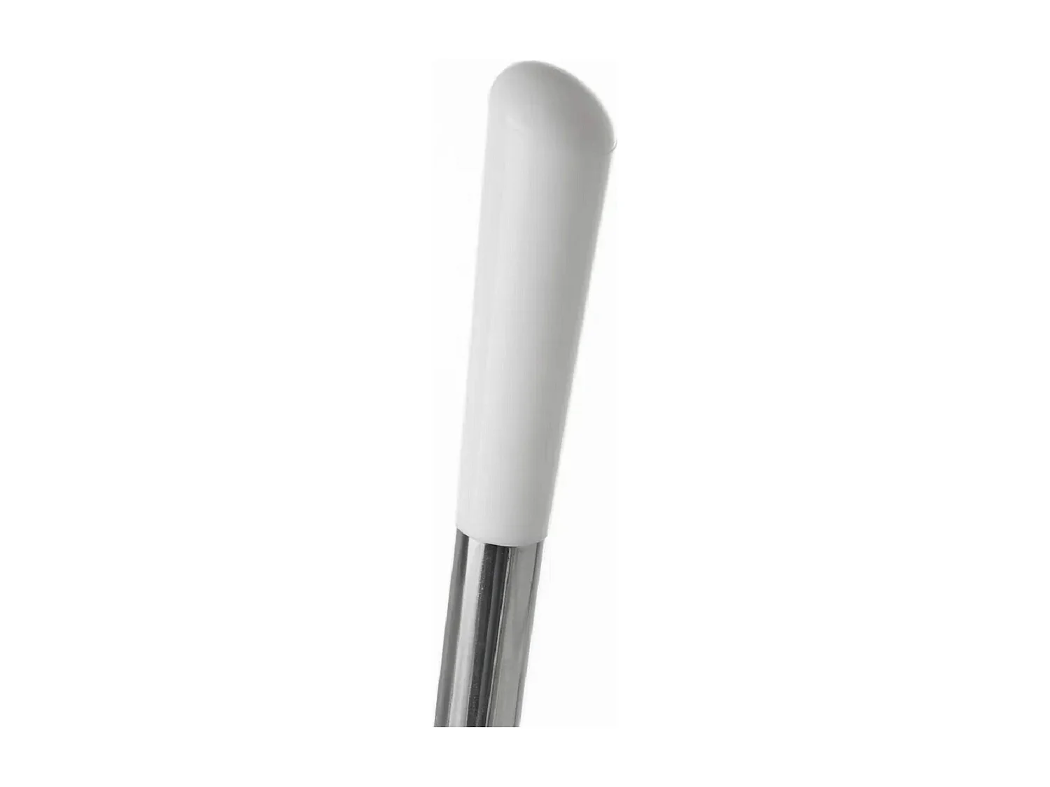 Brosse de toilette WC avec support, porte brosse WC en céramique coloris blanc - Diamètre 14 x Hauteur 39 cm