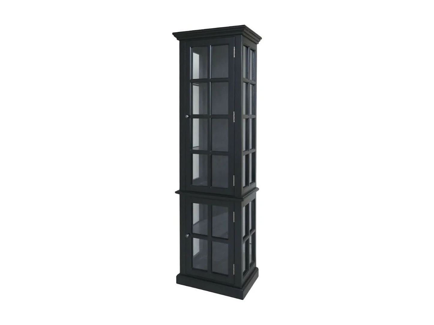 Armoire 2 portes rangement chambre salle de bain bois noir 196cm