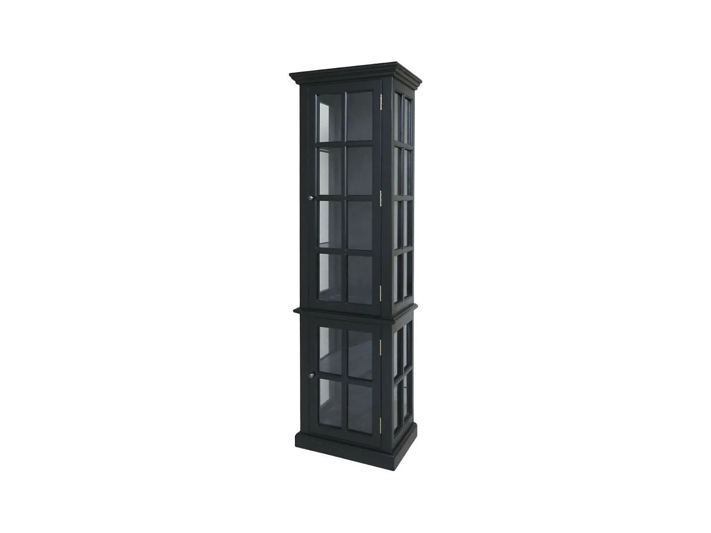 Armoire 2 portes rangement chambre salle de bain bois noir 196cm