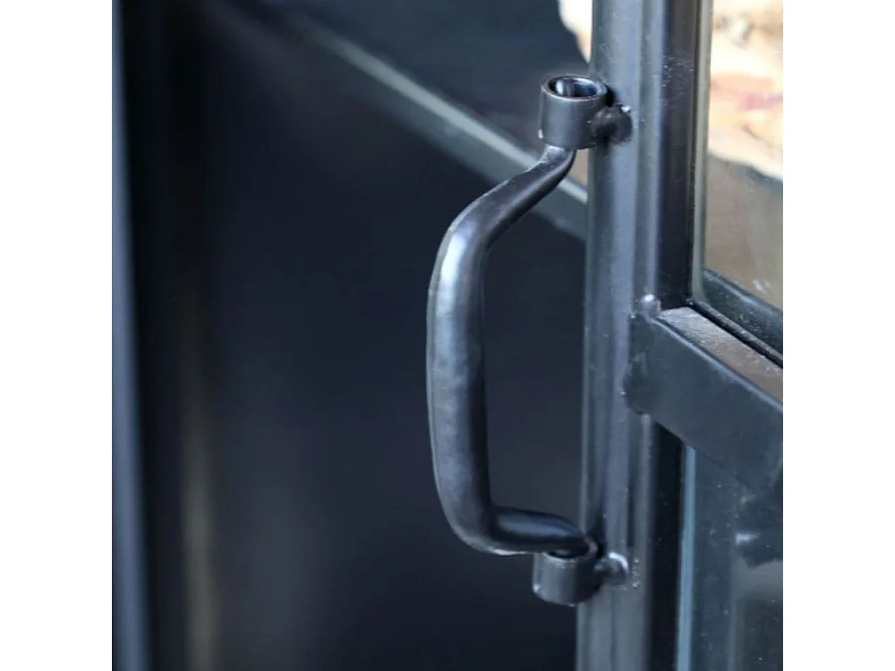 Armoire 2 portes rangement chambre salle de bain métallique noir 184cm