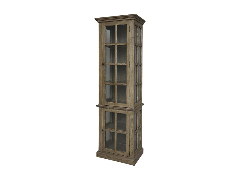 Armoire 2 portes rangement chambre salle de bain bois marron 196cm