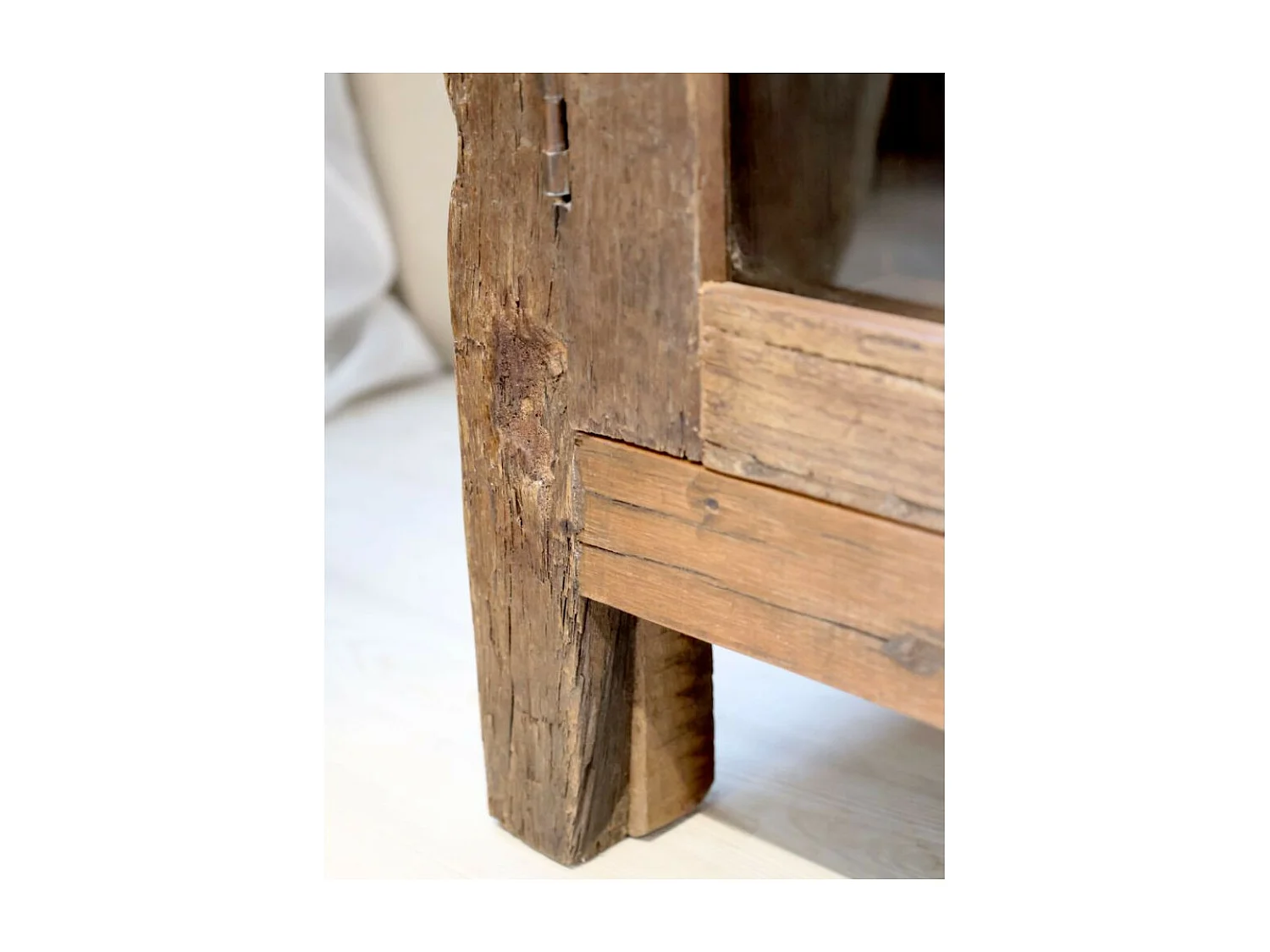 Armoire buffet vaisselier 2 portes rangement cuisine bois marron 100cm