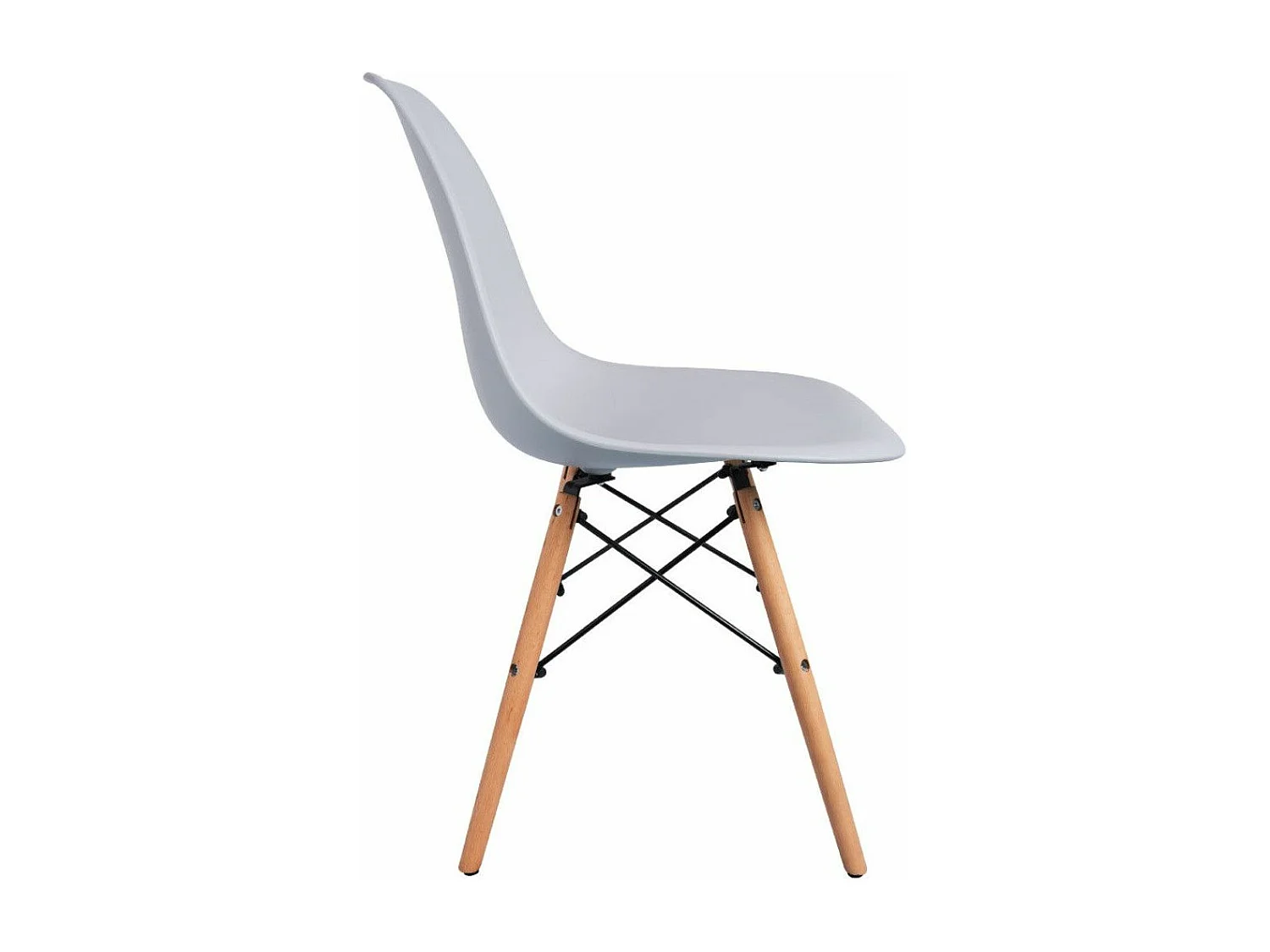 Juego de 4 sillas Nórdica para comedor o cocina con patas en madera color gris