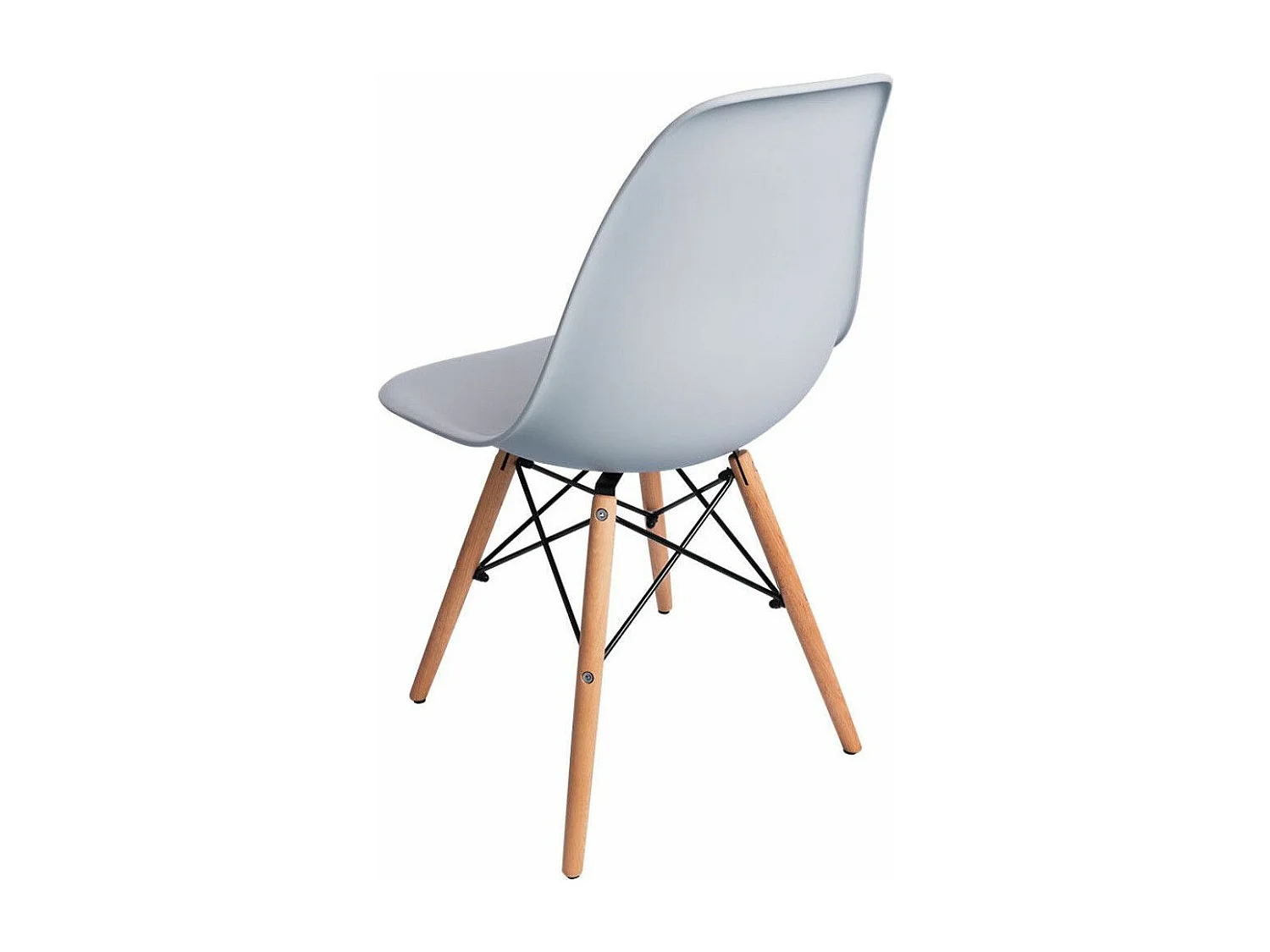 Juego de 4 sillas Nórdica para comedor o cocina con patas en madera color gris