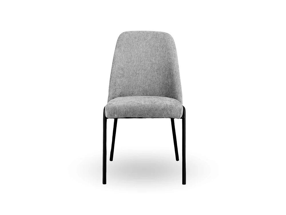 Pack de 2 sillas de comedor de 91x49x65 cm tapizadas en tela jaspeada en color gris Dango