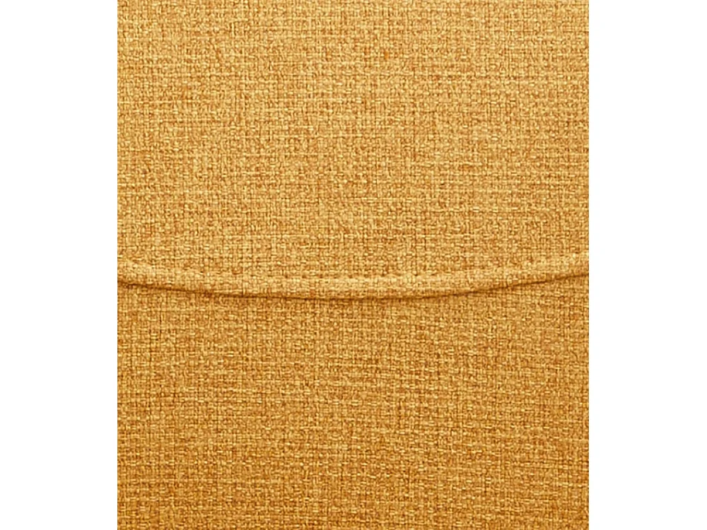 Pack de 4 sillas de 87x49x53 cm de tela en color mostaza con patas metálicas negras Nobles