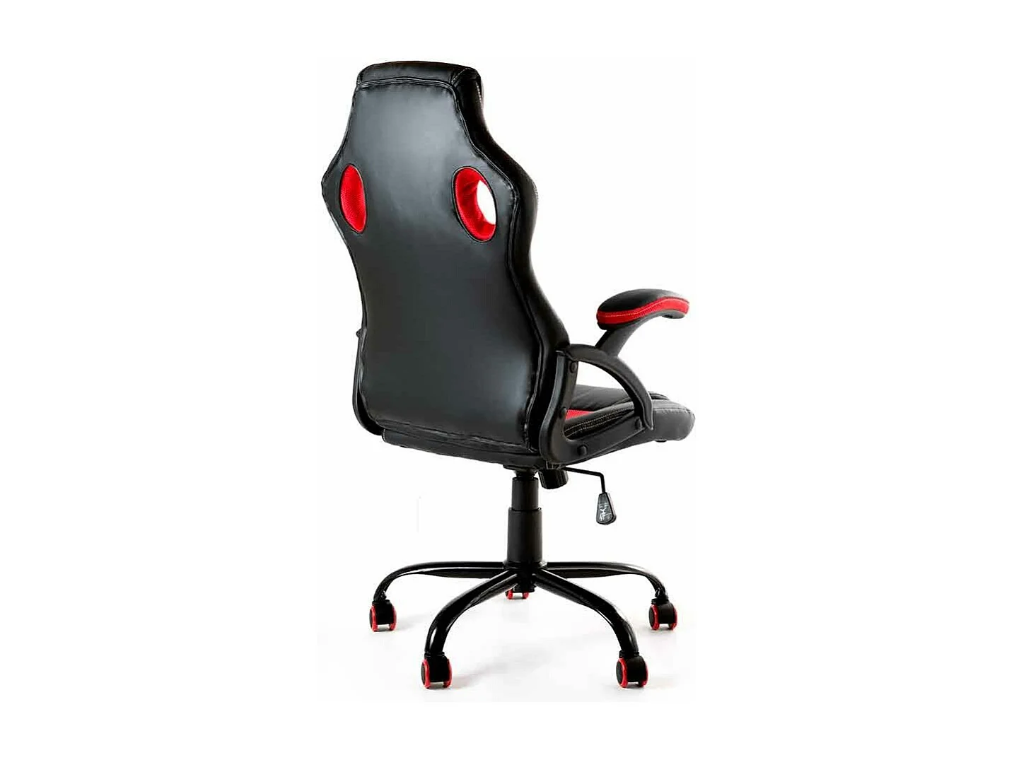 Silla gaming de 110-120x64x52 cm de piel sintética y altura regulabelen color rojo X-One