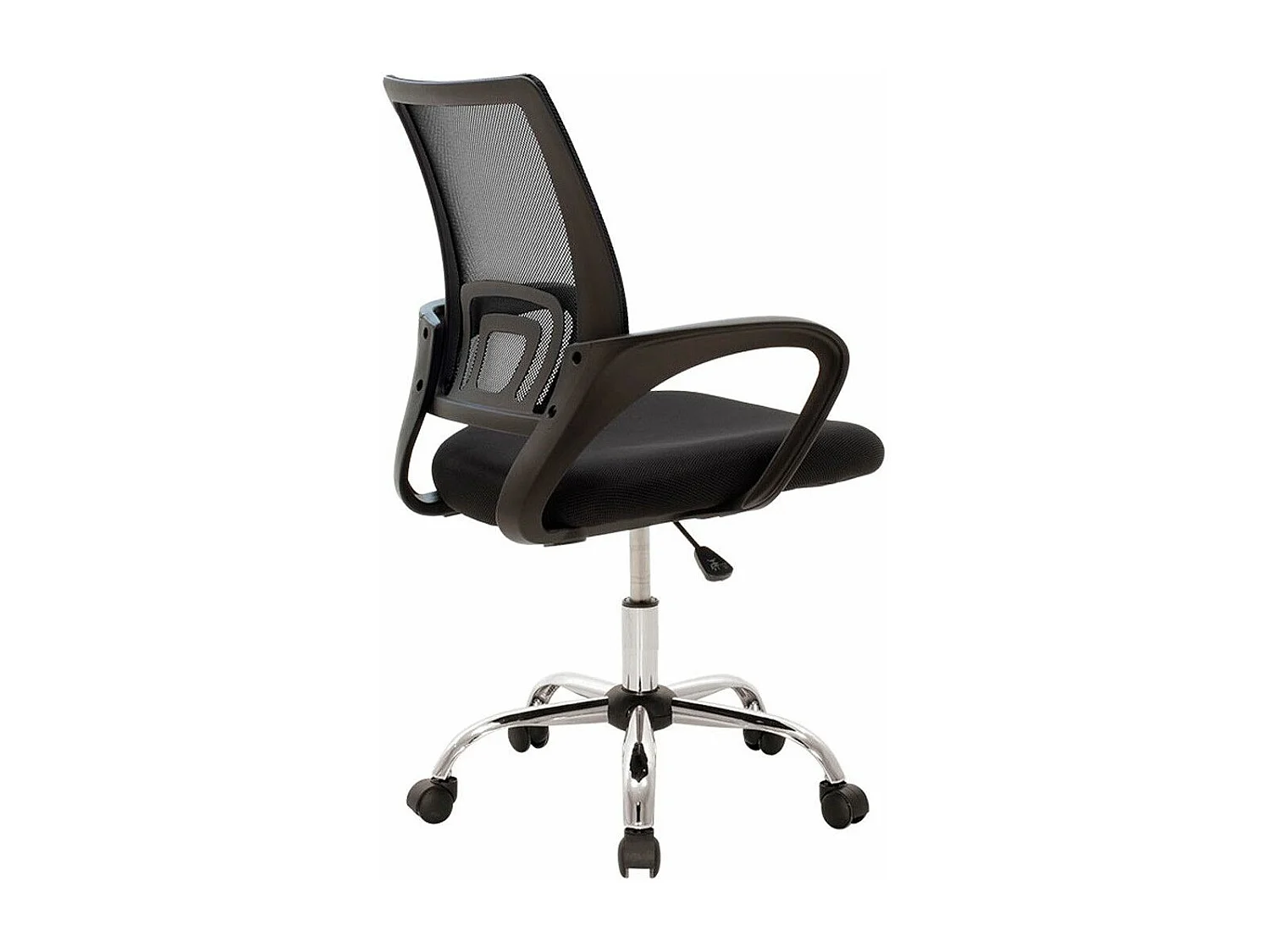 Silla de escritorio de 100x52x56 cm infantil giratoria y elevable en color negro Nala