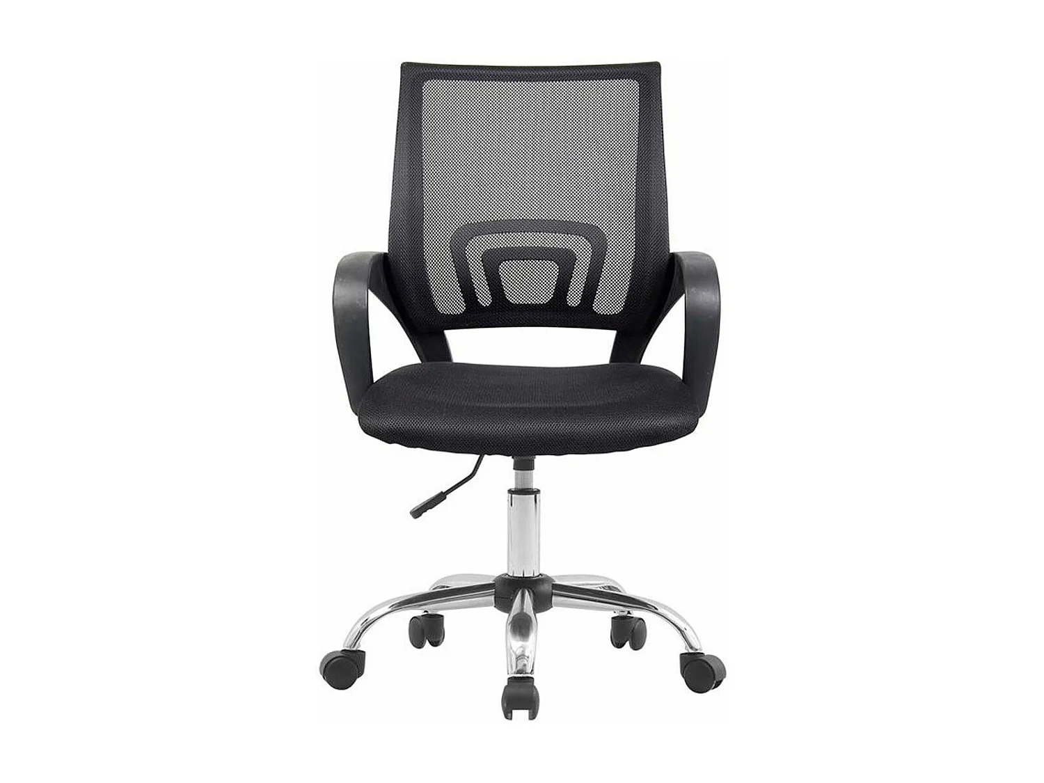 Silla de escritorio de 100x52x56 cm infantil giratoria y elevable en color negro Nala