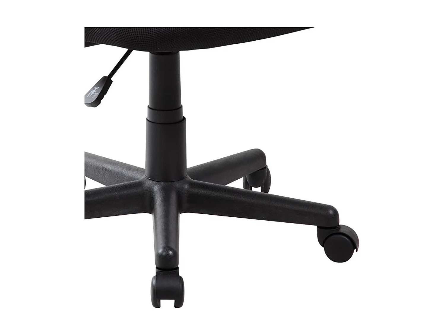 Silla de escritorio de 85-95x61x56 giratoria y elevable con ruedas en color negro Maya