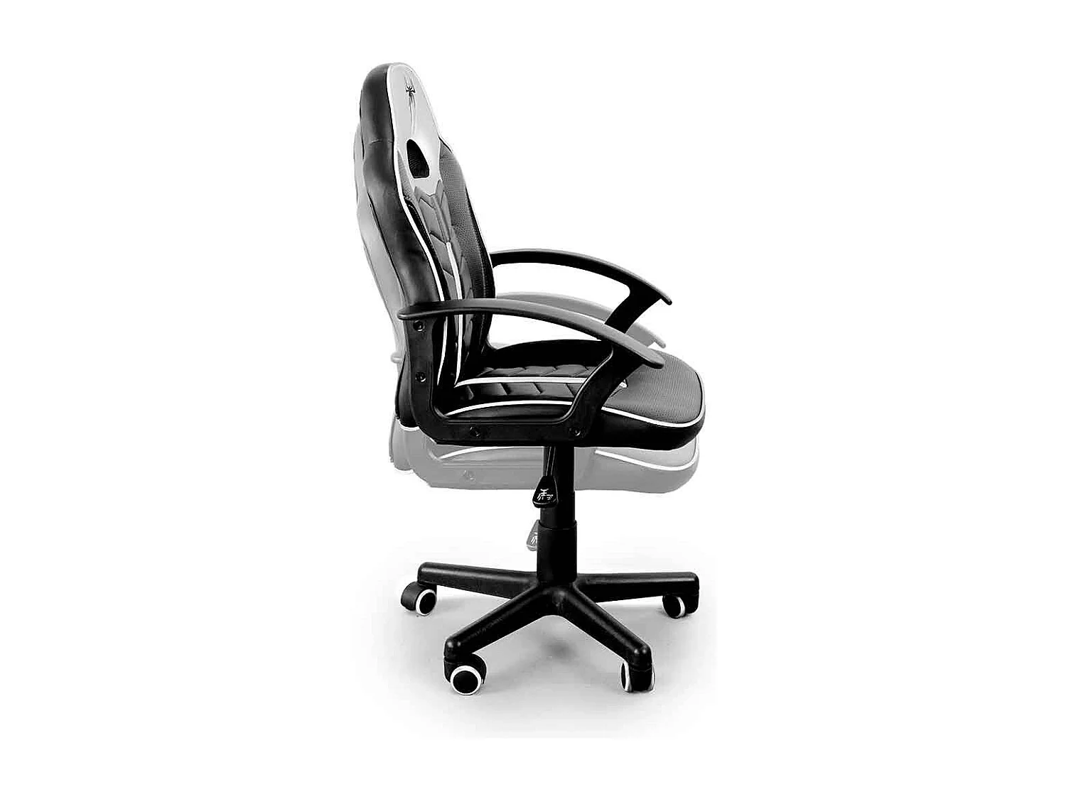 Silla Gaming juvenil  WIN Silla de escritorio infantil de piel sintética en color blanco