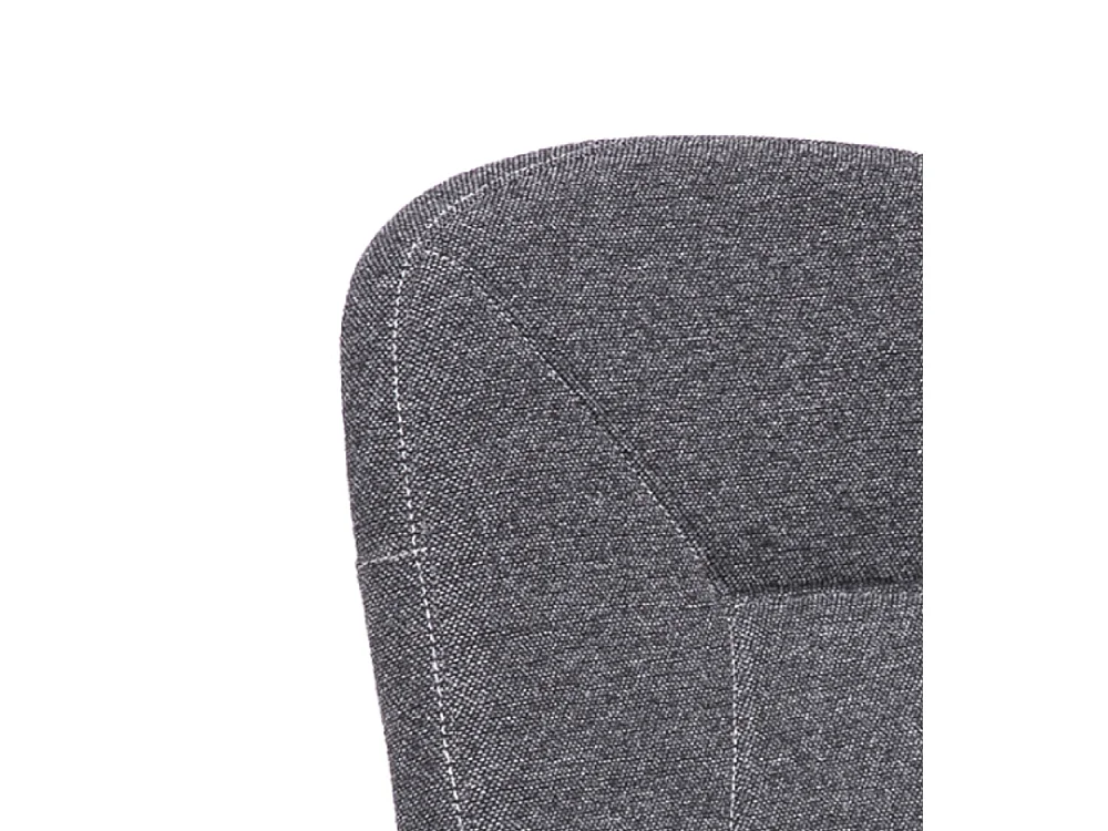 Silla de escritorio de 91-103x57x57 cm de tela en color gris oscuro con reposabrazos Genet