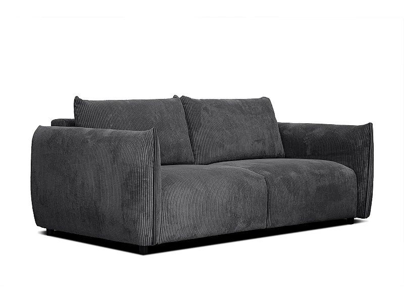 TAUER Sofa 3-Sitzer, dunkelgrau