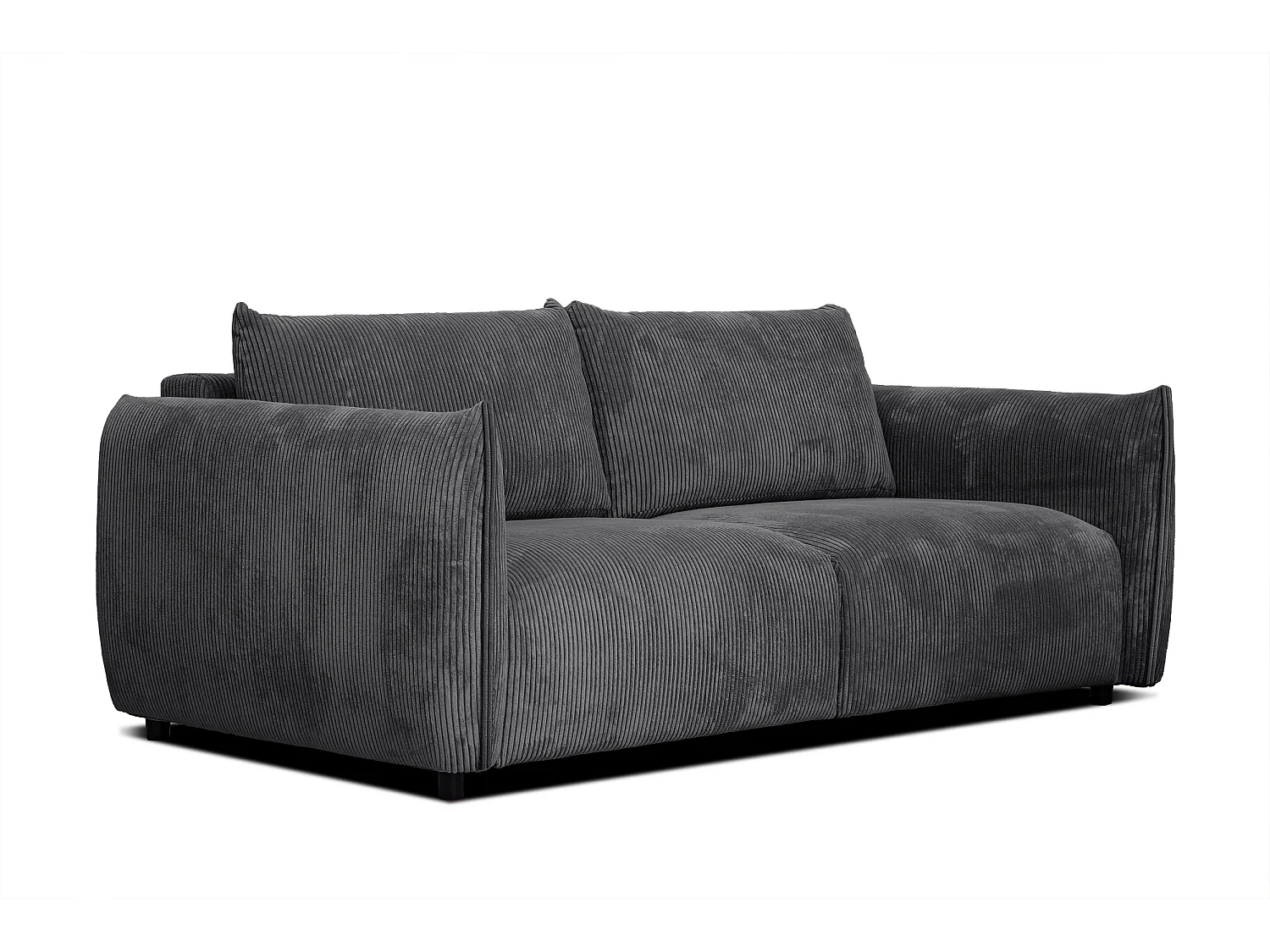 TAUER Sofa 3-Sitzer, dunkelgrau