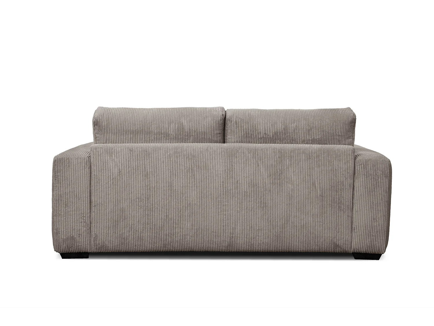 Canapé droit 3 places tissu beige - Oli