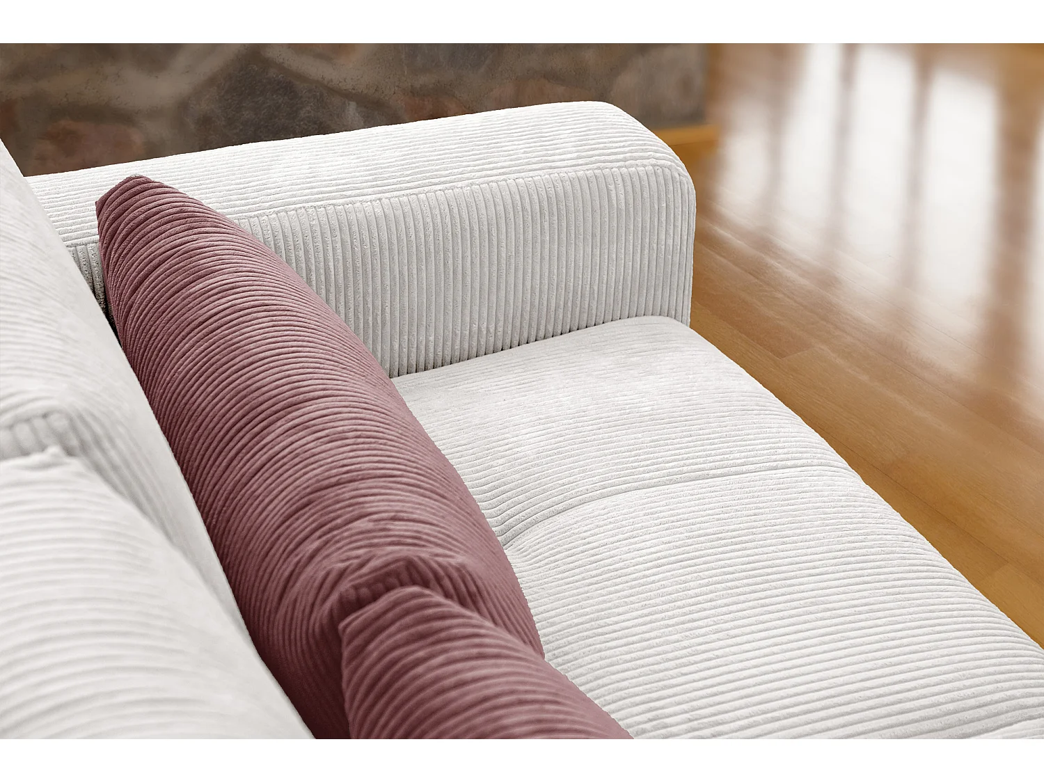 Oli - Sofa 3-Sitzer, gebrochenes Weiß