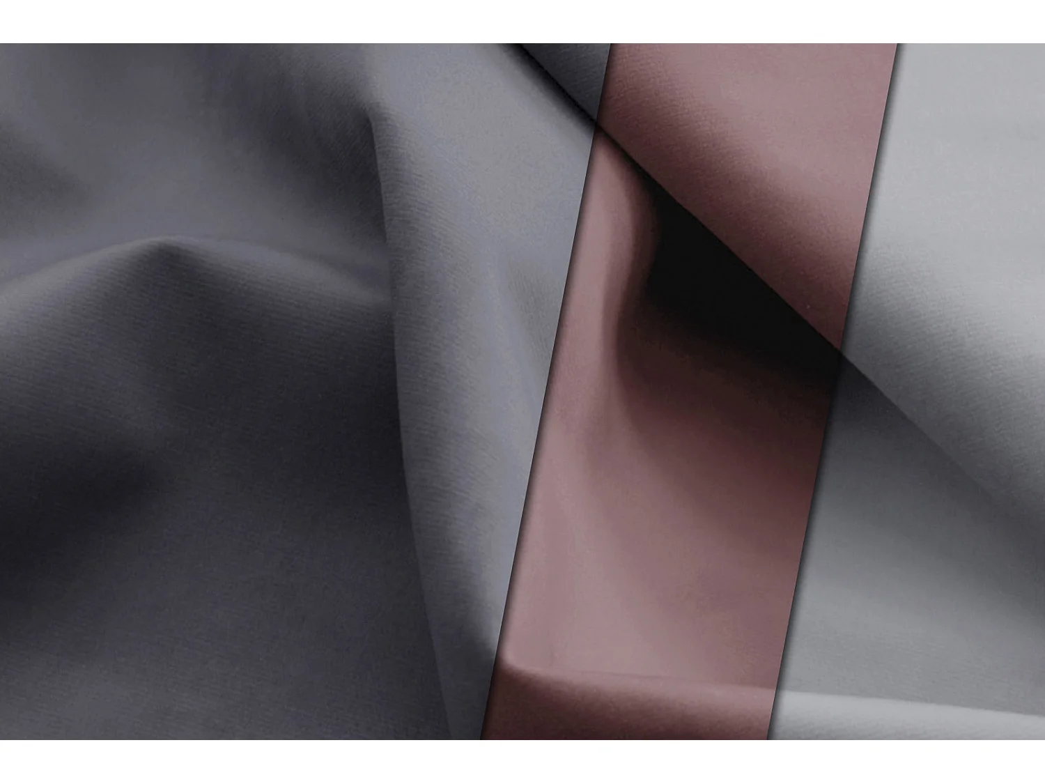 Canapé droit 3 places avec coussins tissu gris - FIGARI