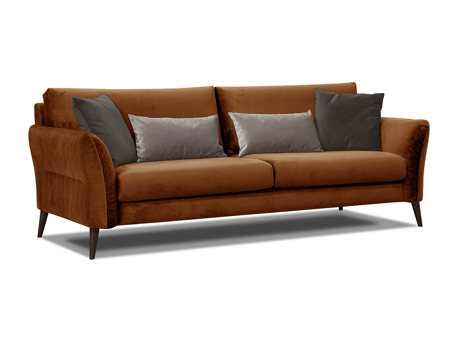 FIGARI Sofa 3-Sitzer, orangebraun