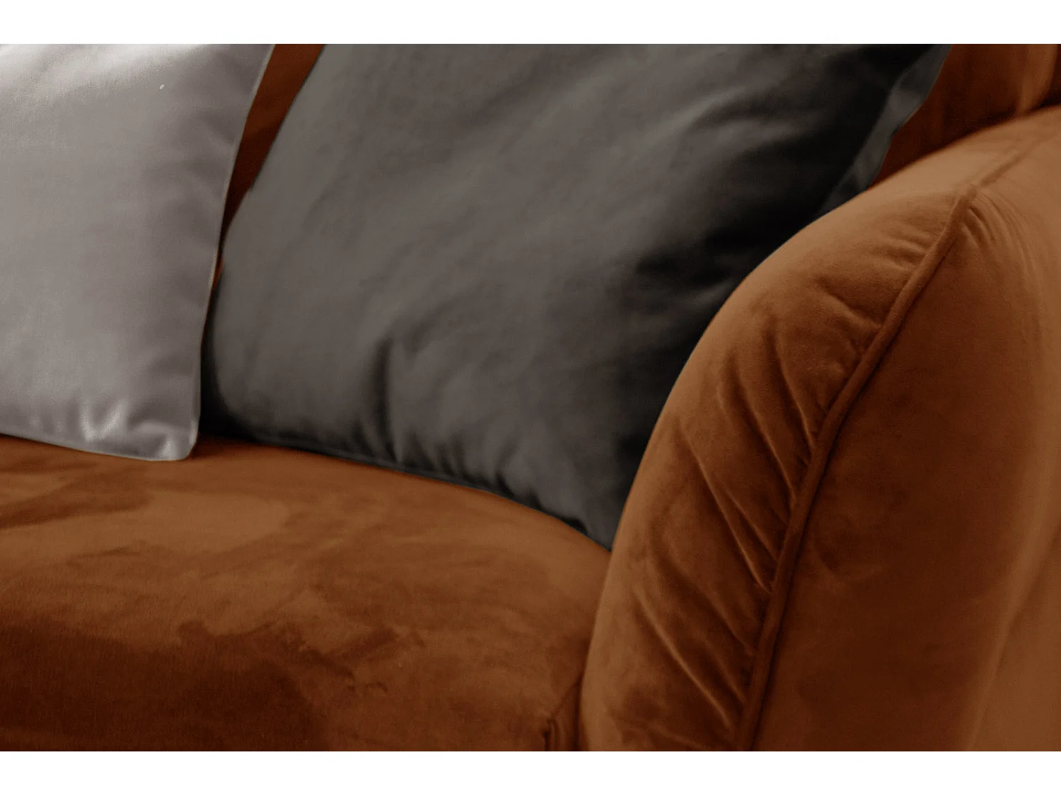 FIGARI Sofa 3-Sitzer, orangebraun