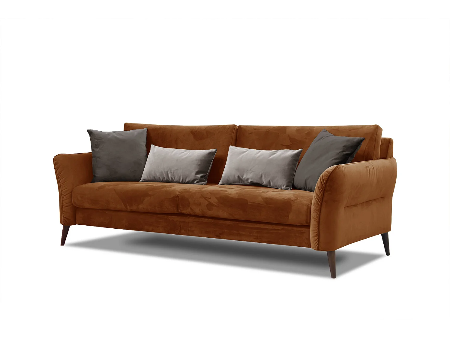 FIGARI Sofa 3-Sitzer, orangebraun