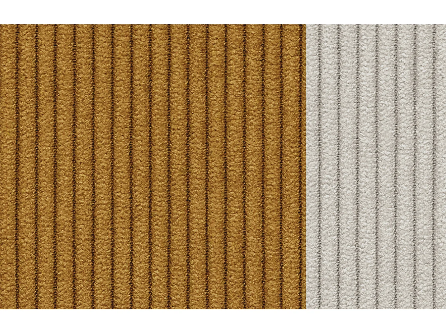 Canapé droit 3 places tissu safran  - Oli