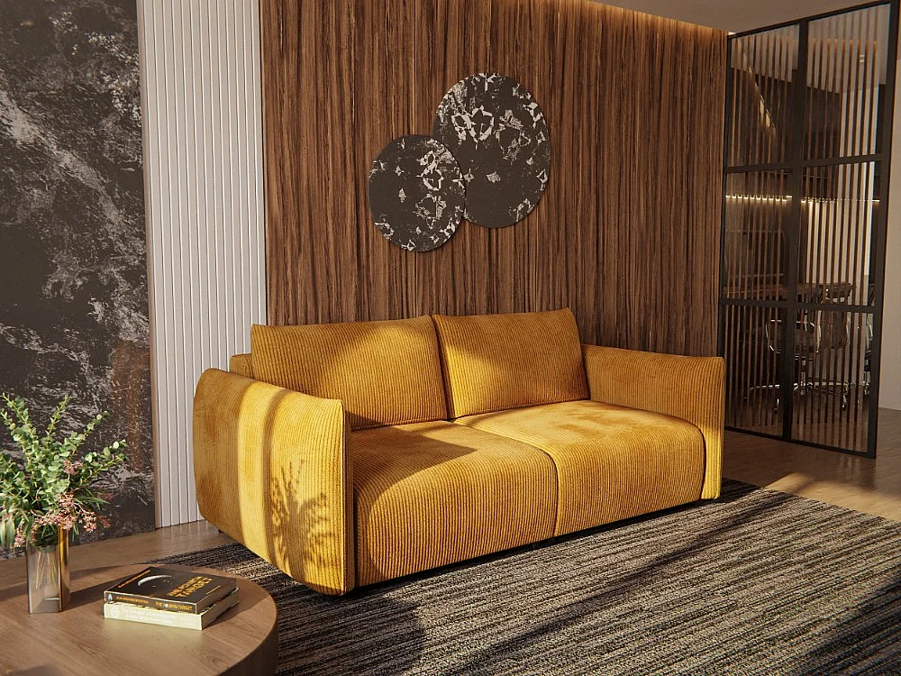 TAUER Sofa 3-Sitzer, safran