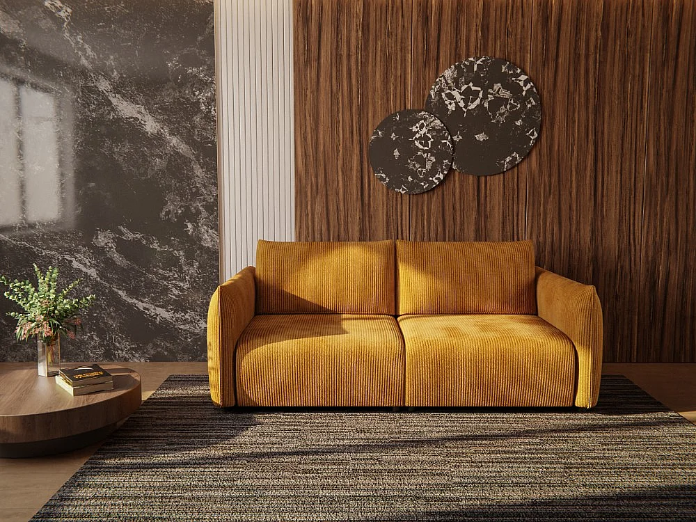 TAUER Sofa 3-Sitzer, safran