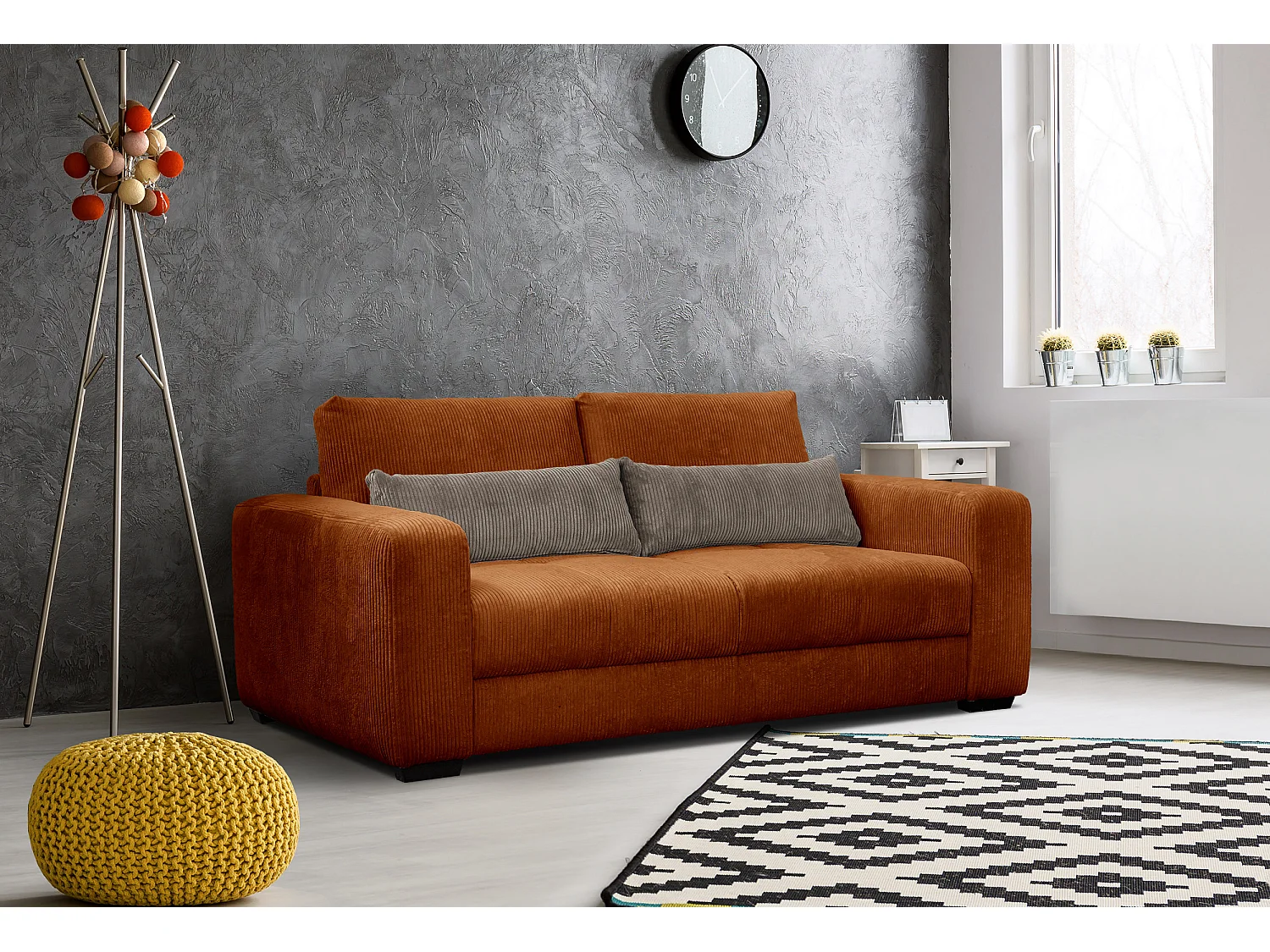 Oli - Sofa 3-Sitzer, orange