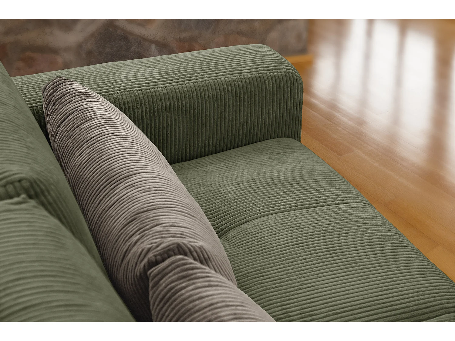 Oli - Sofa 3-Sitzer, olive