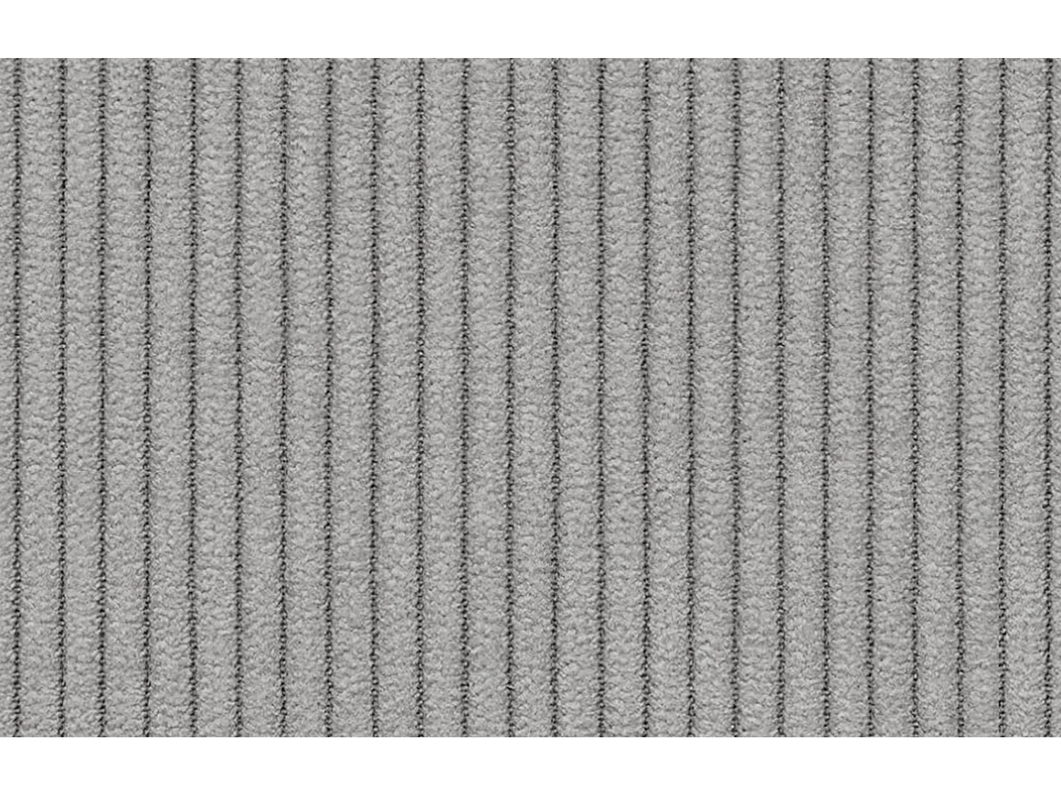 Canapé droit XXL 3 places tissu gris clair - TAUER