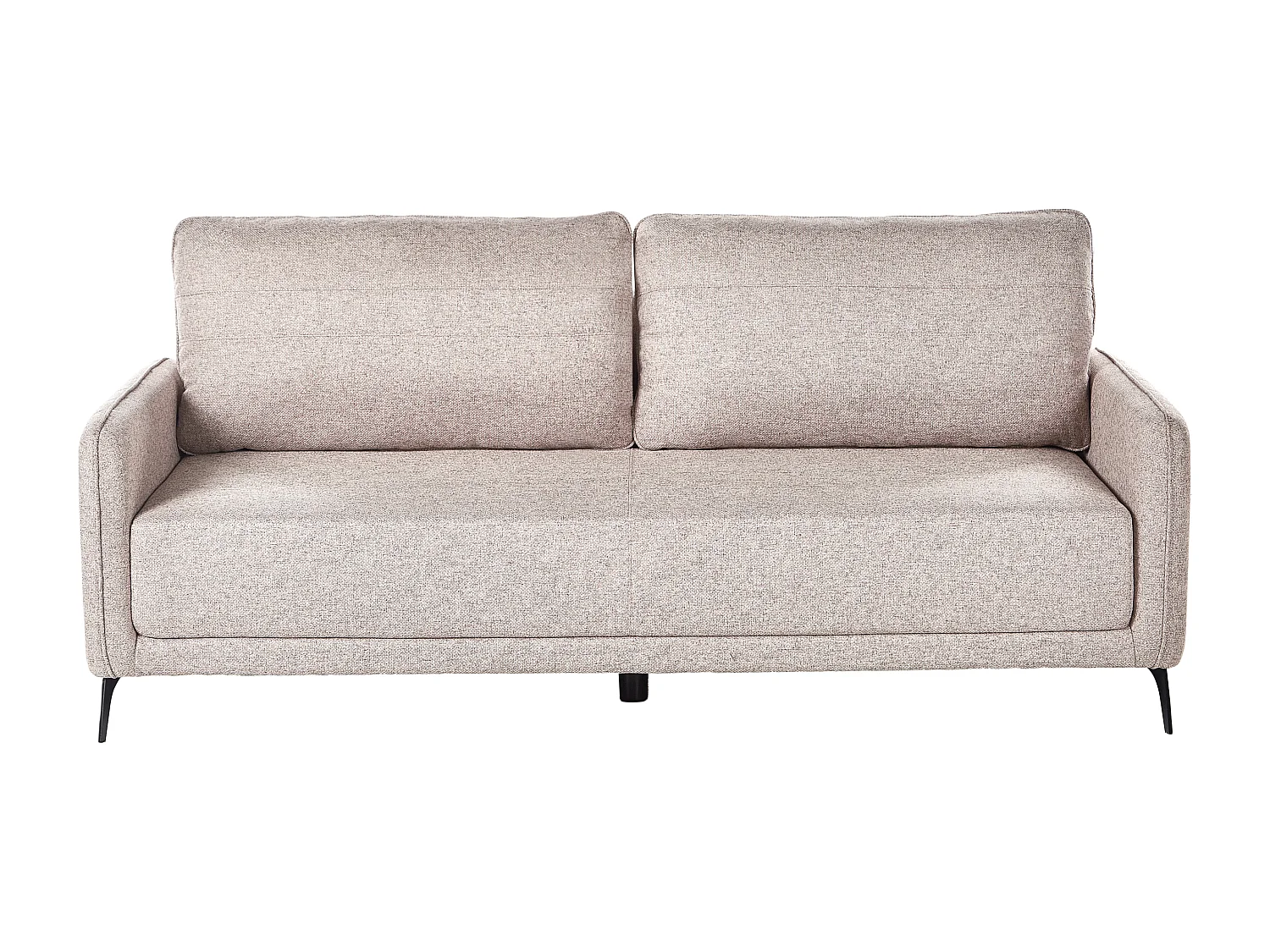 Canapé-lit 3 places HEMING Tissu Marron clair