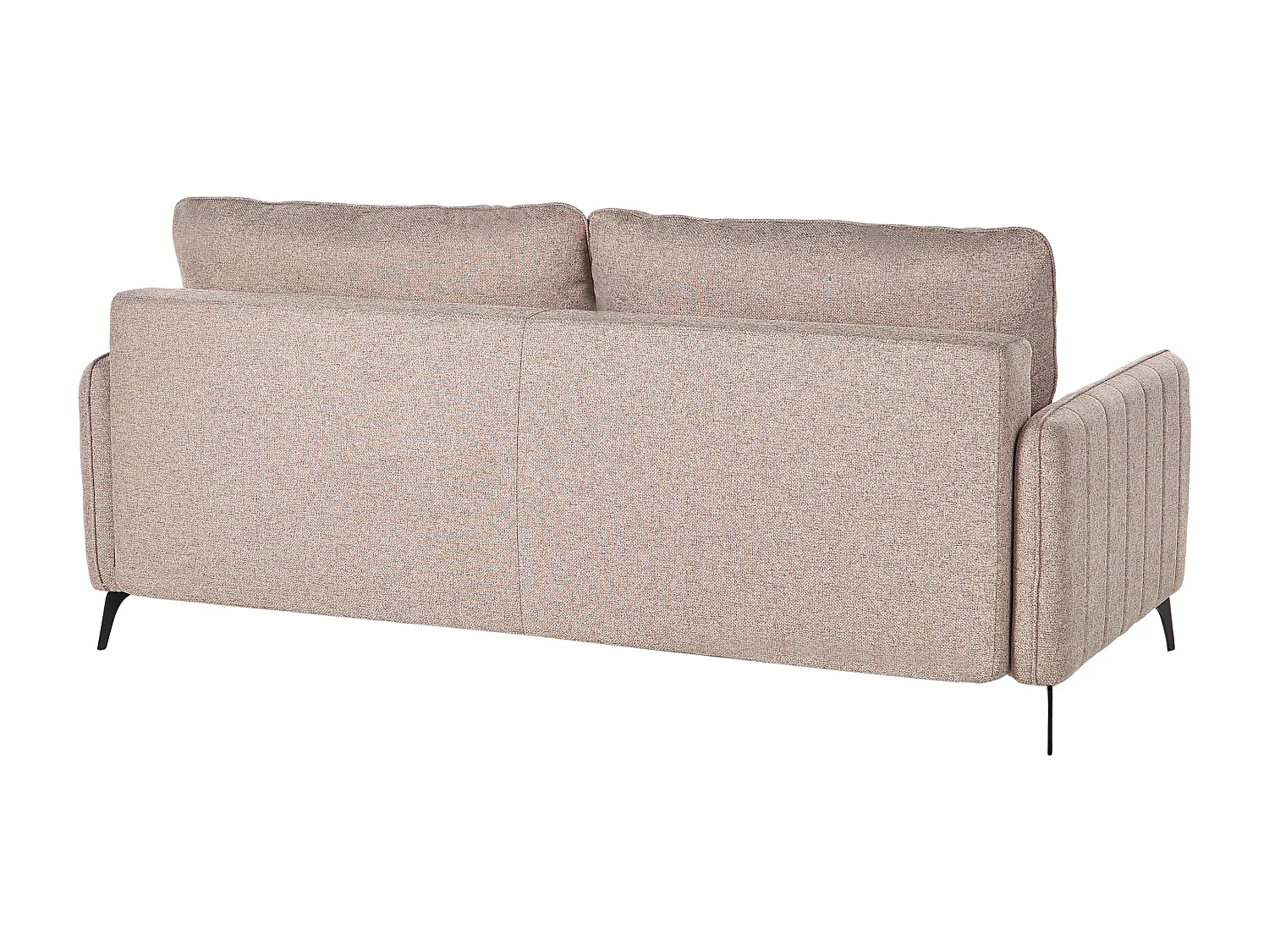 Canapé-lit 3 places HEMING Tissu Marron clair