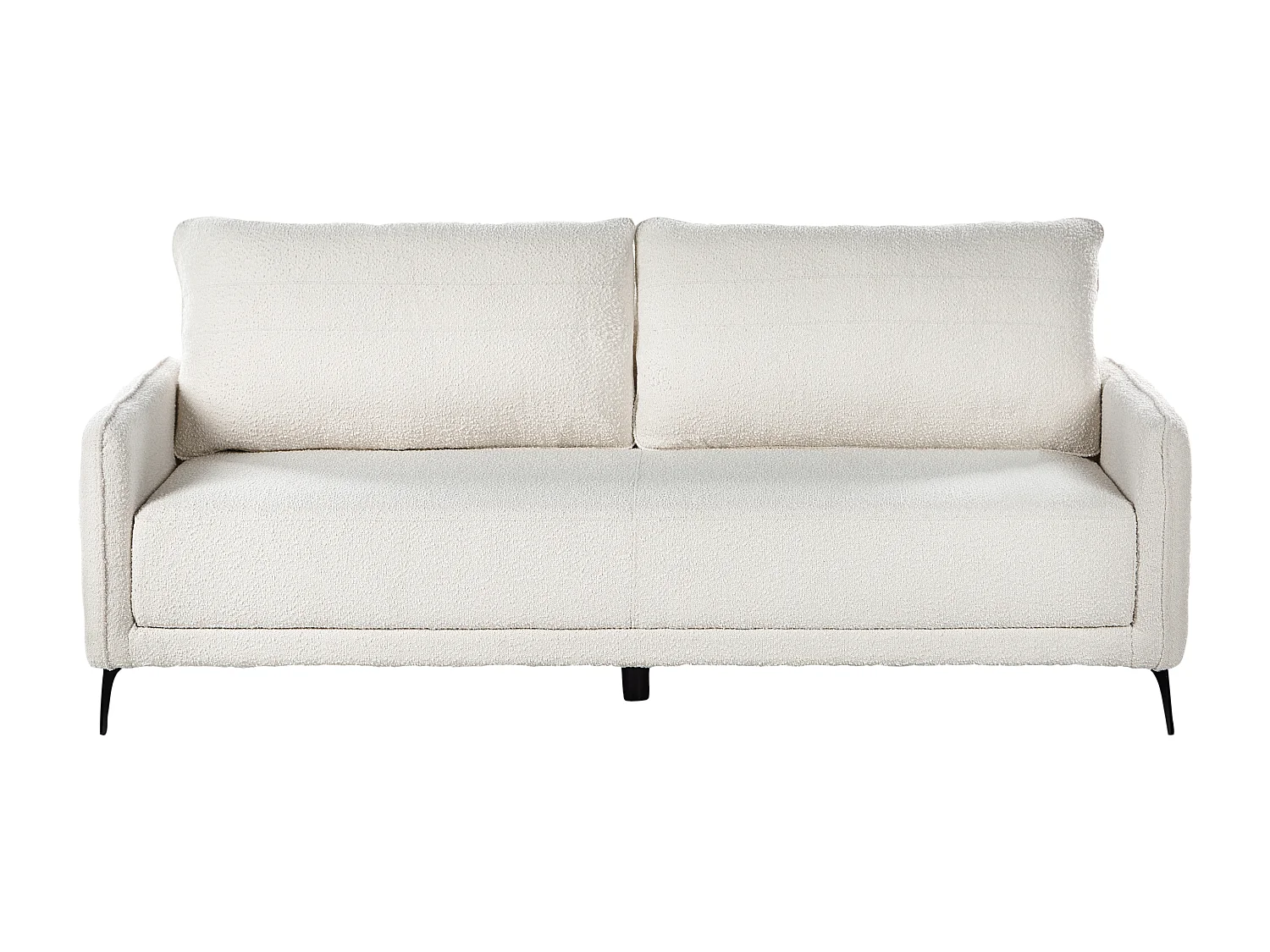 Schlafsofa HEMING Bouclé Cremeweiss 3-Sitzer