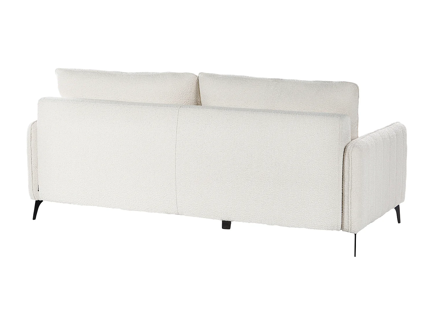 Sofa rozkładana HEMING Boucle Złamana biel dla 3 osób